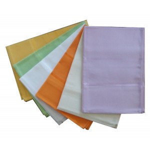 Colored Honeycomb Kitchen Towel with Aida Band